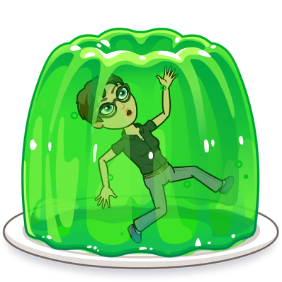 Ms Kelly in jello
